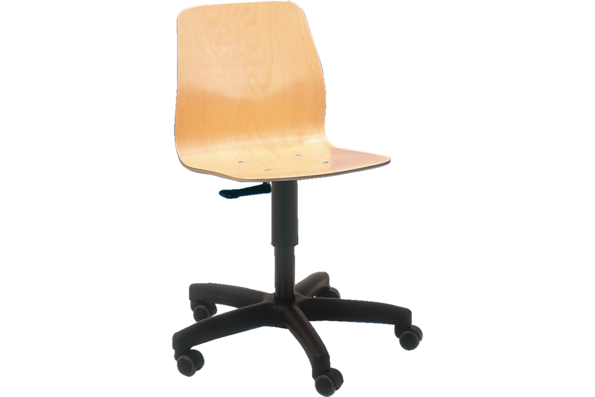 Leidsterstoel met blank beuken kuip verstelbaar van 39 t/m 52 cm