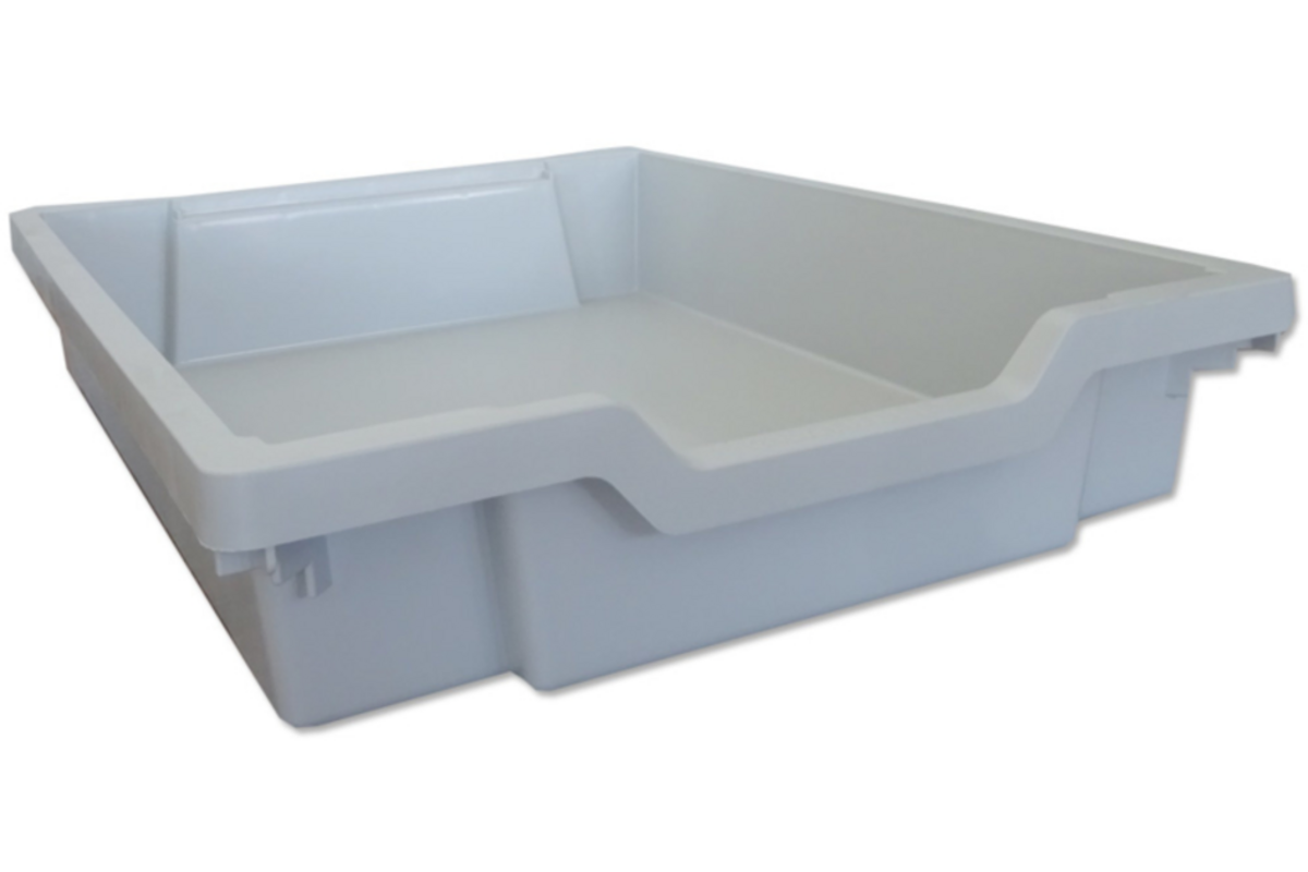 Gratnell lade F1 - 31 x 43 x 7,5 cm (lxdxh), lichtgrijs / Light Grey (19)