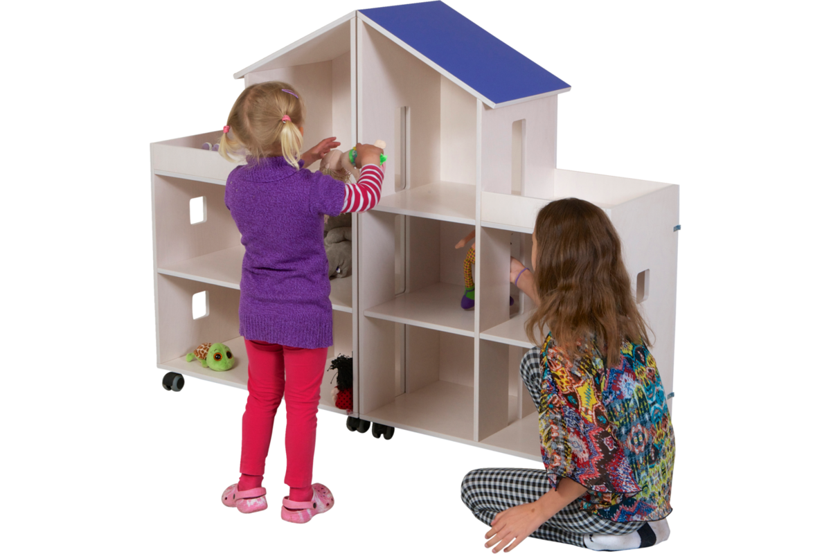 Klip Klap poppenhuis H115xB150xD37,5 cm dak