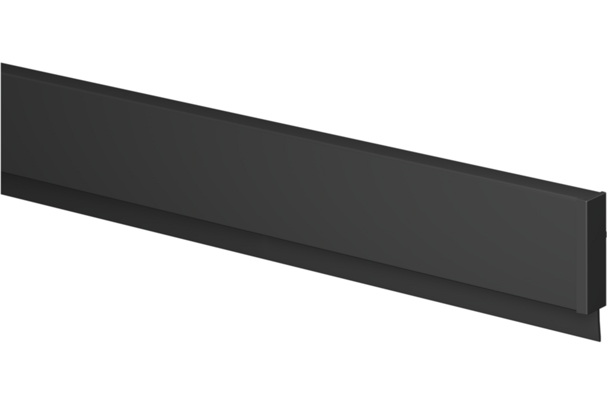Info Rail zwart structuur 200 cm, incl. bevestigingsmateriaal