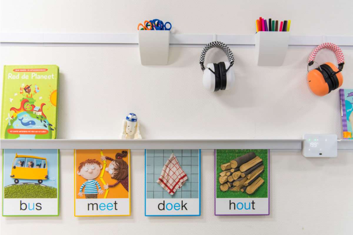 Info Rail+, wit 200 cm, inclusief