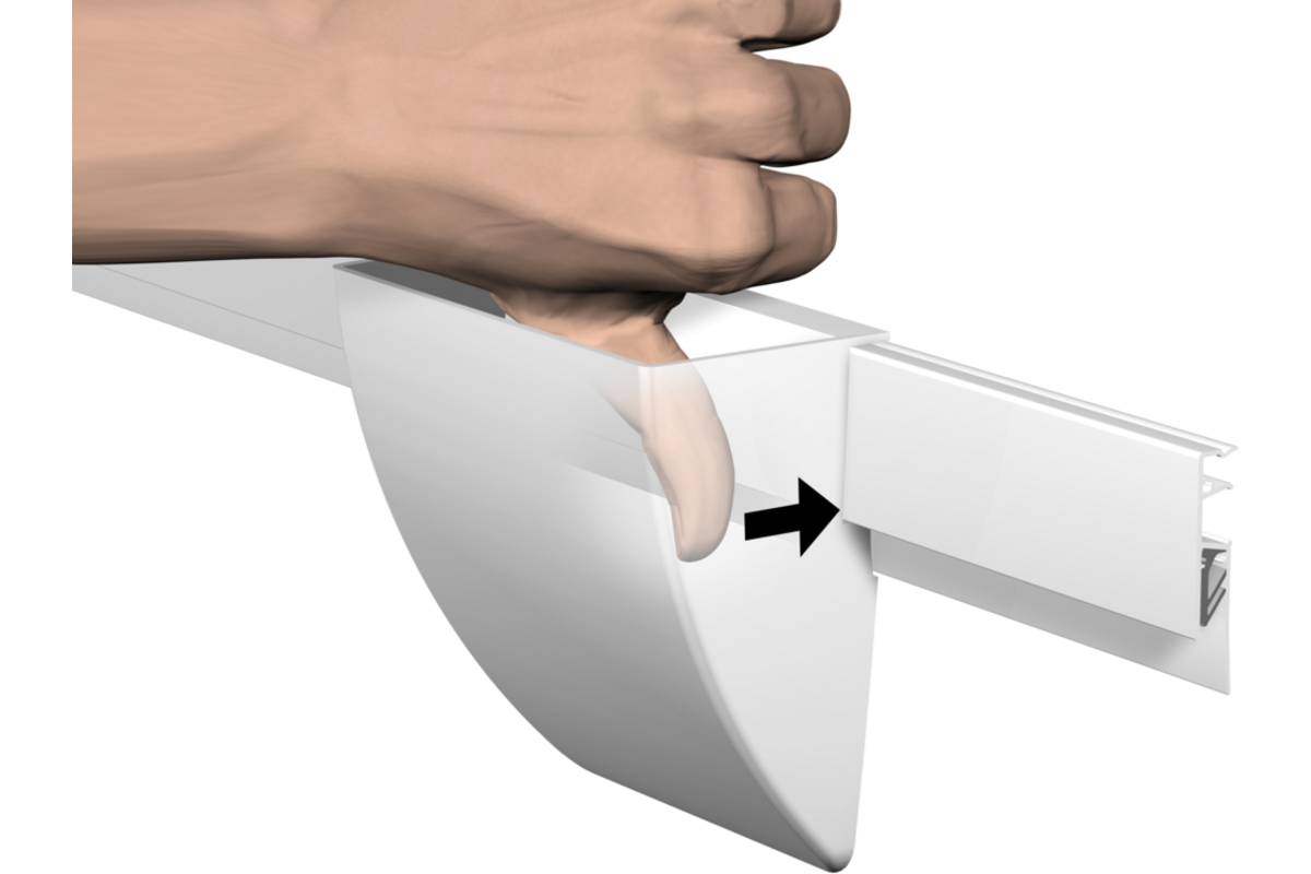 Opbergbakclip wit