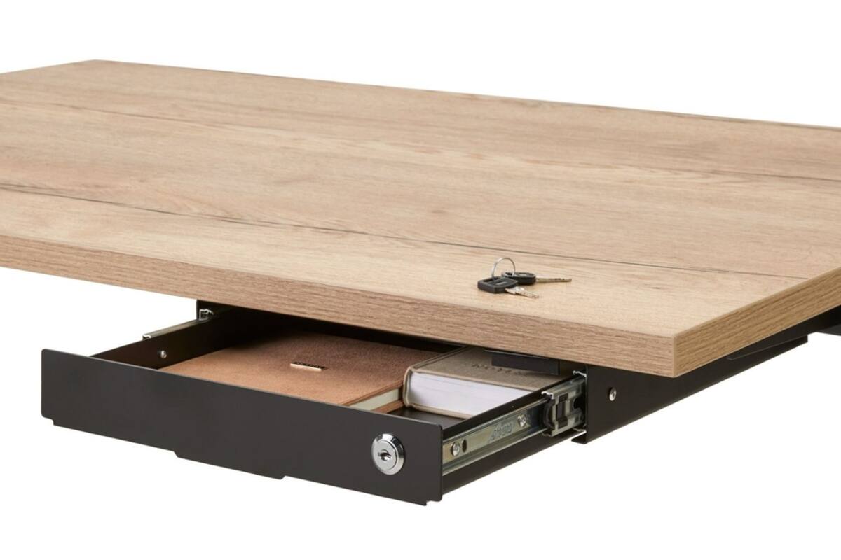 Lade voor onder bureau PL-S, zwart