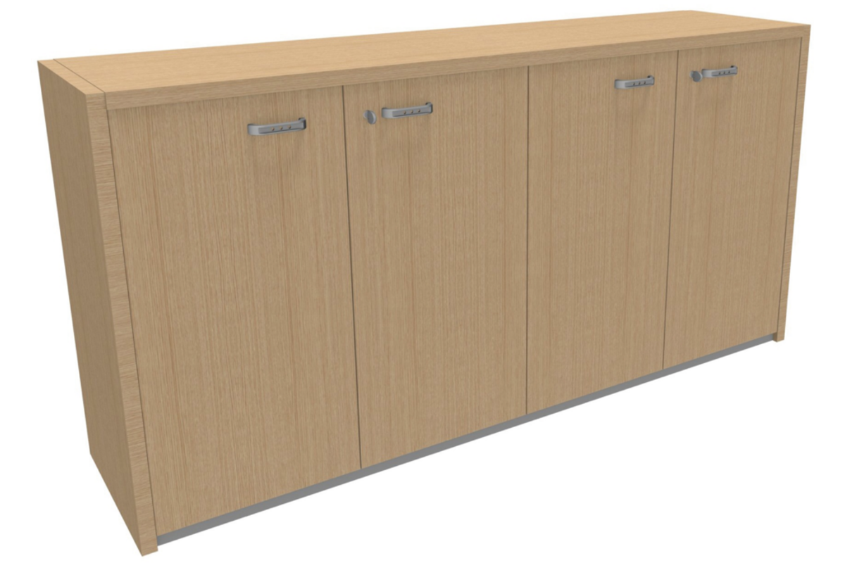 Kast Q4 172x45x134 cm, met top 30 mm, plint,soft close en zijwanden