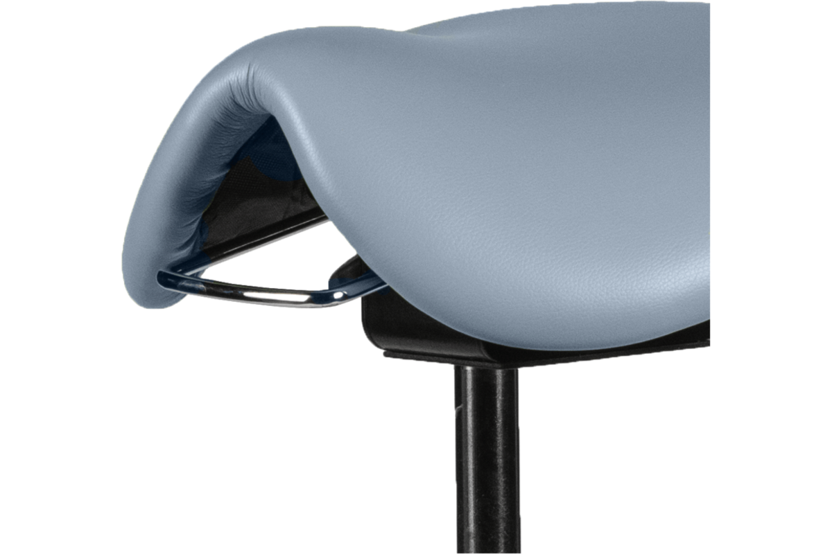 Zadelkruk zithoogte 50-69 cm, luxe kunstleder Lichtblauw/3