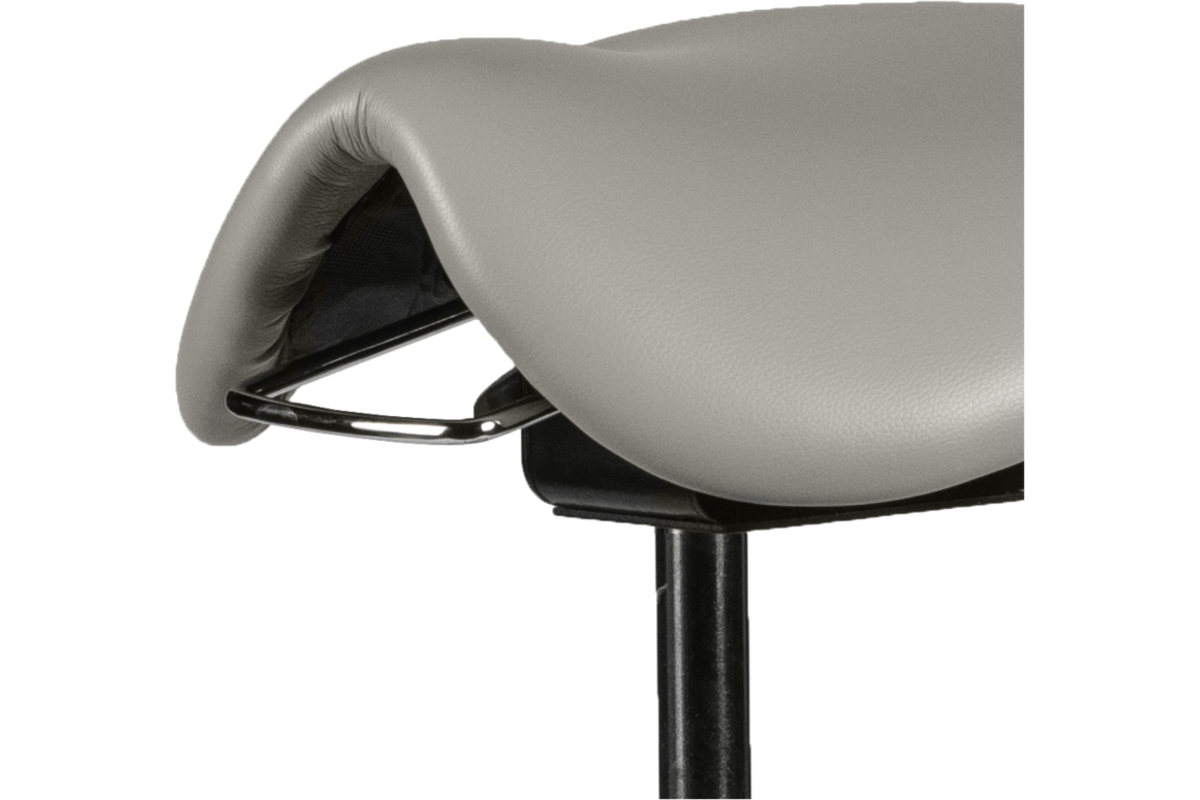 Zadelkruk zithoogte 50-69 cm, luxe kunstleder Lichtgrijs/6