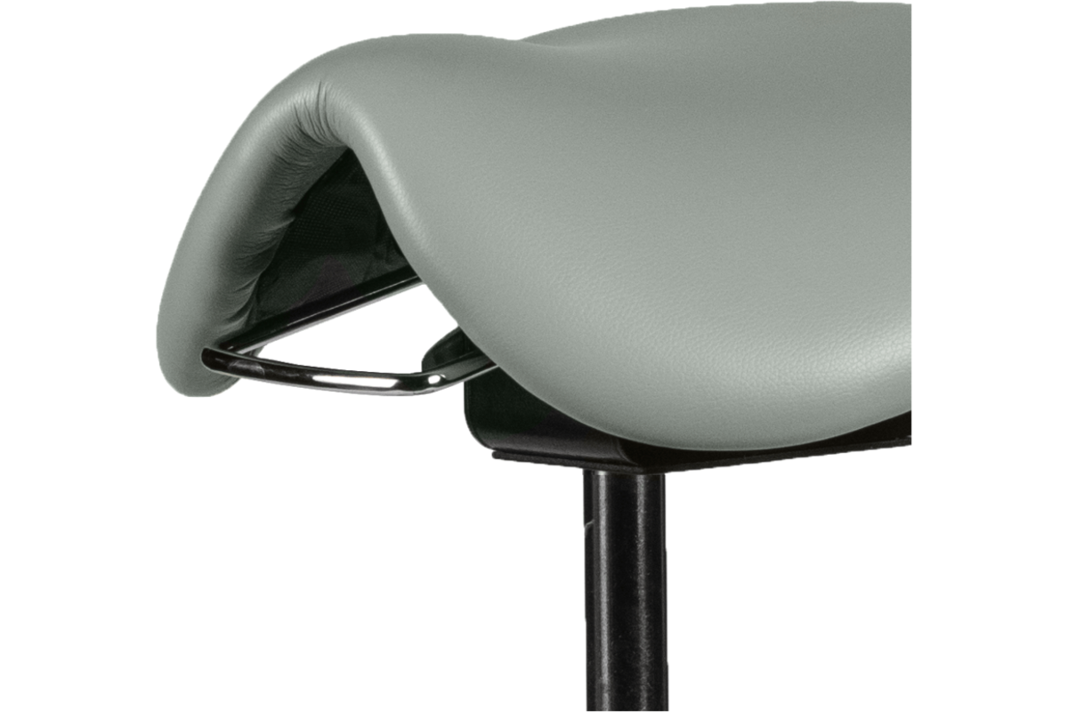 Zadelkruk zithoogte 50-69 cm, luxe kunstleder Pastelgroen/1