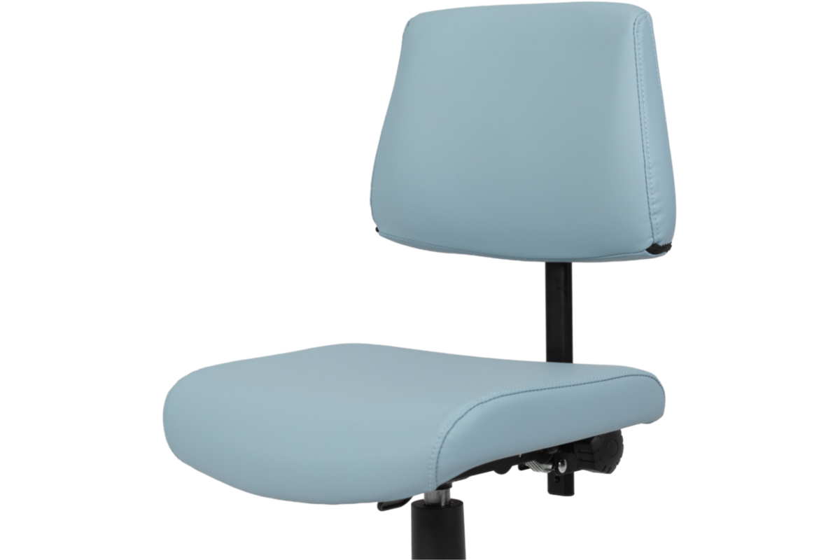 Stoel zithoogte 43-57 cm, luxe kunstleder Lichtblauw/03