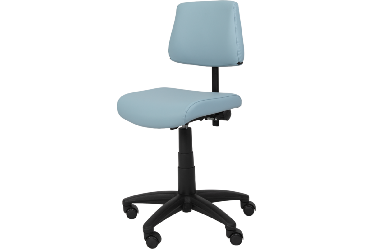 Stoel zithoogte 43-57 cm, luxe kunstleder Lichtblauw/03