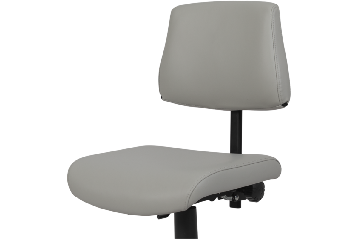 Stoel zithoogte 43-57 cm, luxe kunstleder Lichtgrijs/06