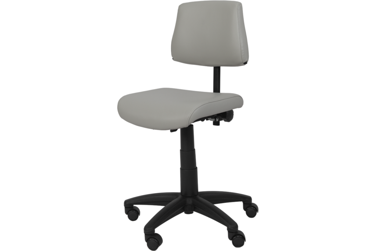 Stoel zithoogte 43-57 cm, luxe kunstleder Lichtgrijs/06