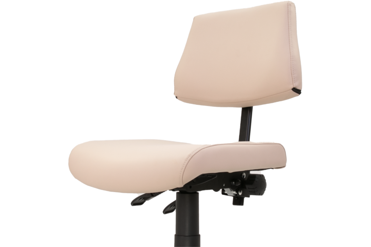 Stoel zithoogte 43-57 cm, luxe kunstleder Naturel/12