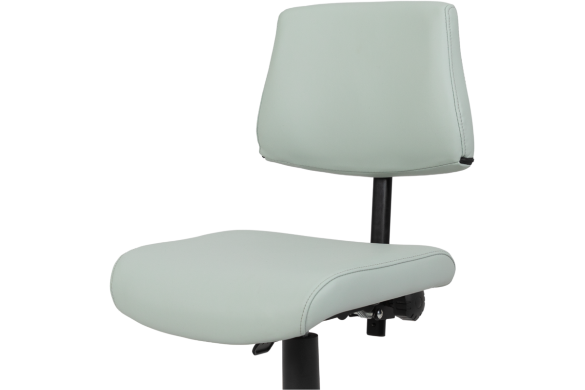 Stoel zithoogte 43-57 cm, luxe kunstleder Pastelgroen/01