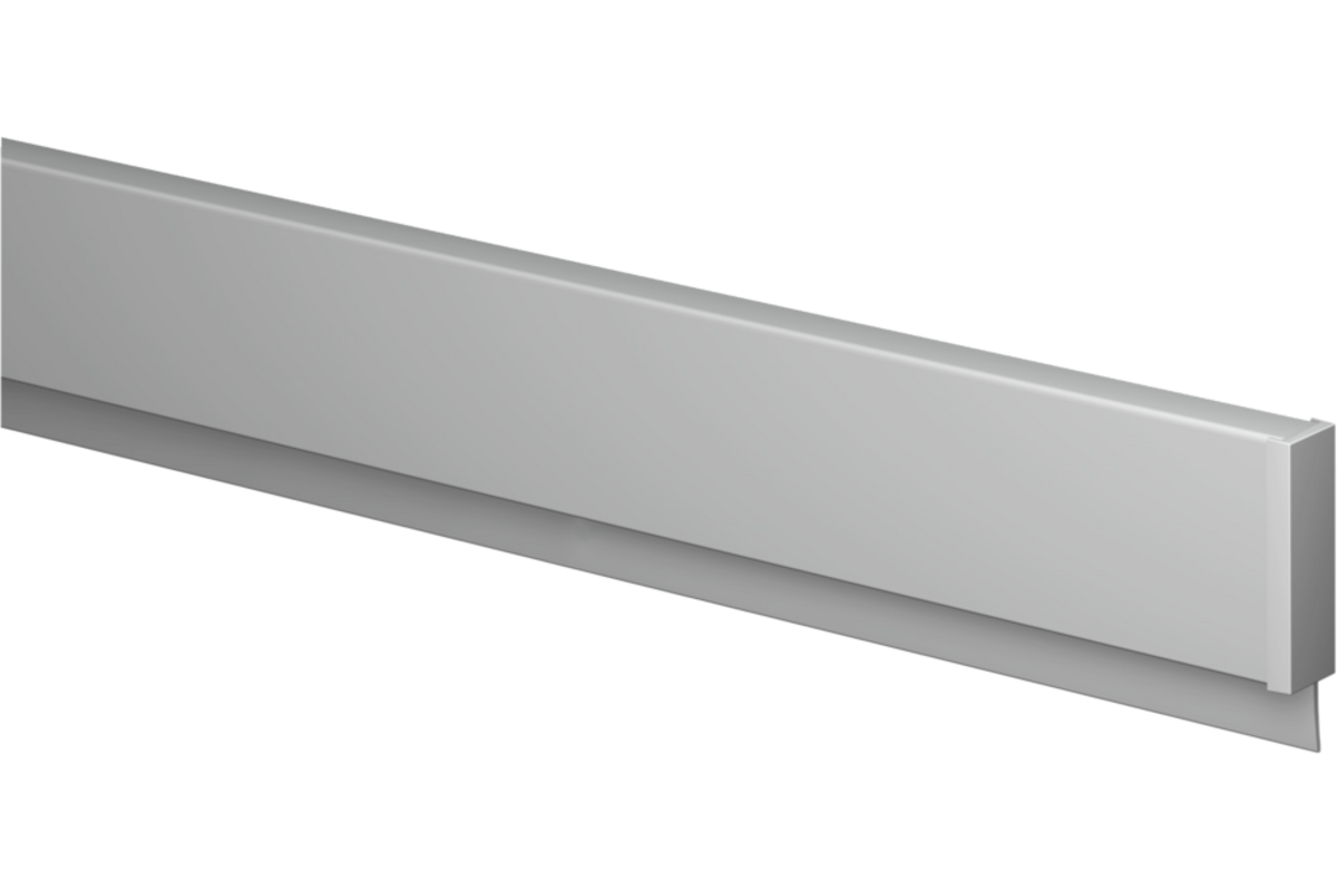 Info Rail alu 25 cm (inclusief bevestigingsmateriaal en eindkappen)