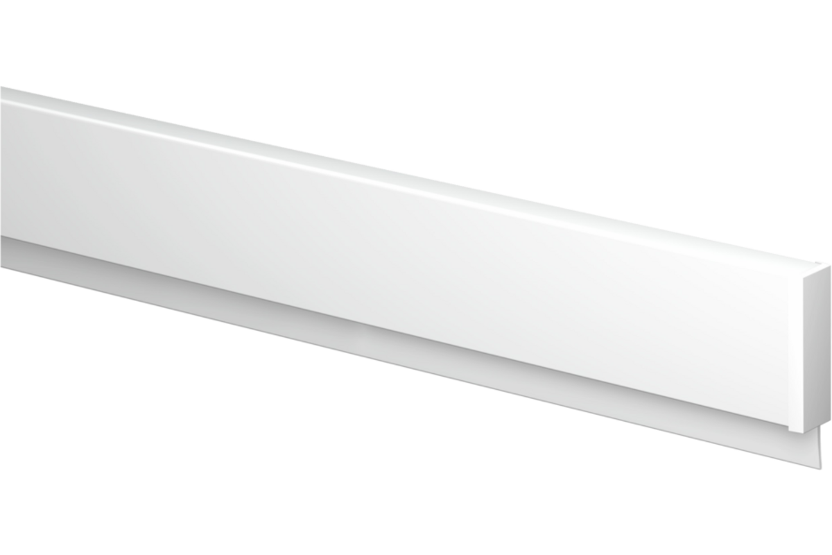 Info Rail wit 25 cm (inclusief bevestigingsmateriaal en eindkappen)
