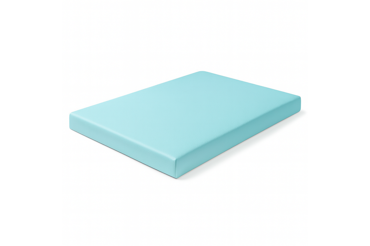 Aankleedmatras 95 x 70 x 4 cm, stof 8x 32M2389 lichtblauw
