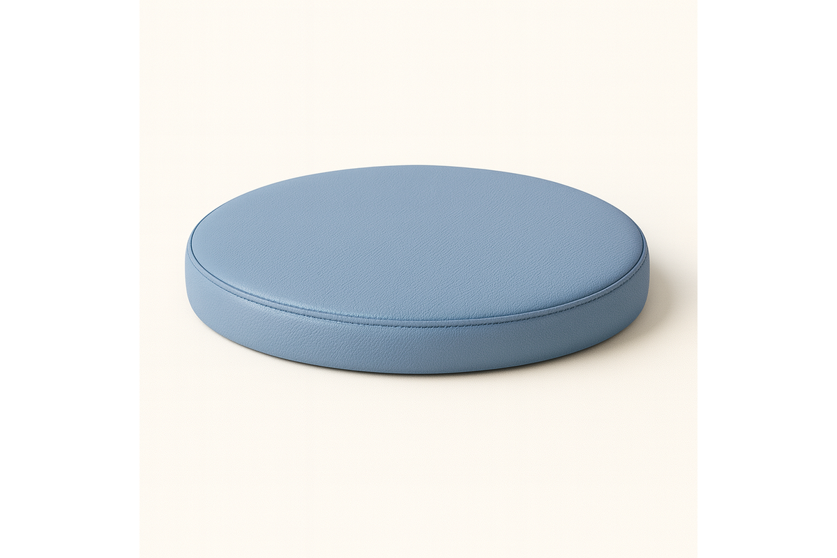 Zitstippel Ø 350 mm, stof Boltaflex 454349 Cerulean