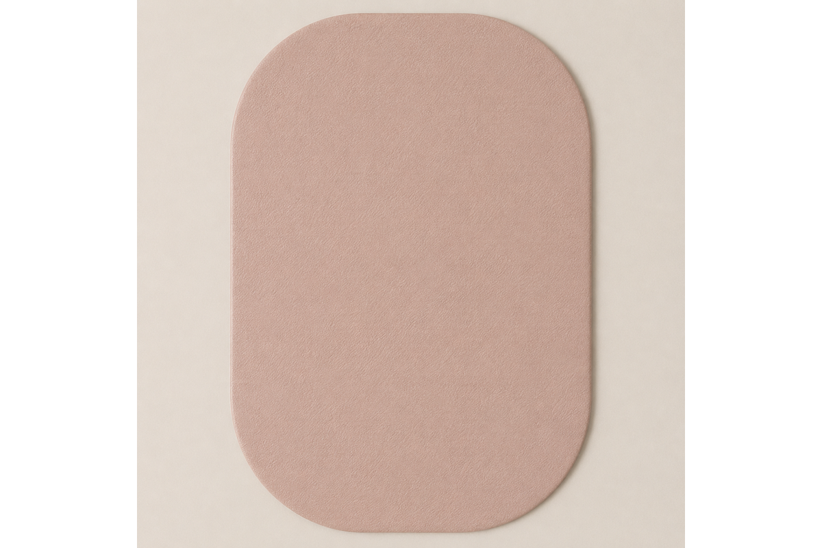 Grondboxmat 190x160x2 cm, 4 rondingen, Stof 8X32M4645 classic bruin