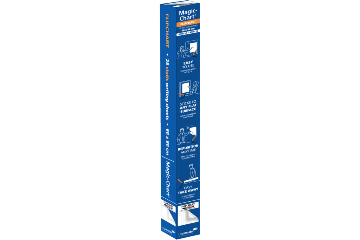 Schrijfvellen Magic-Charts flipchart ruit 60 x 80 cm, 25 vel
