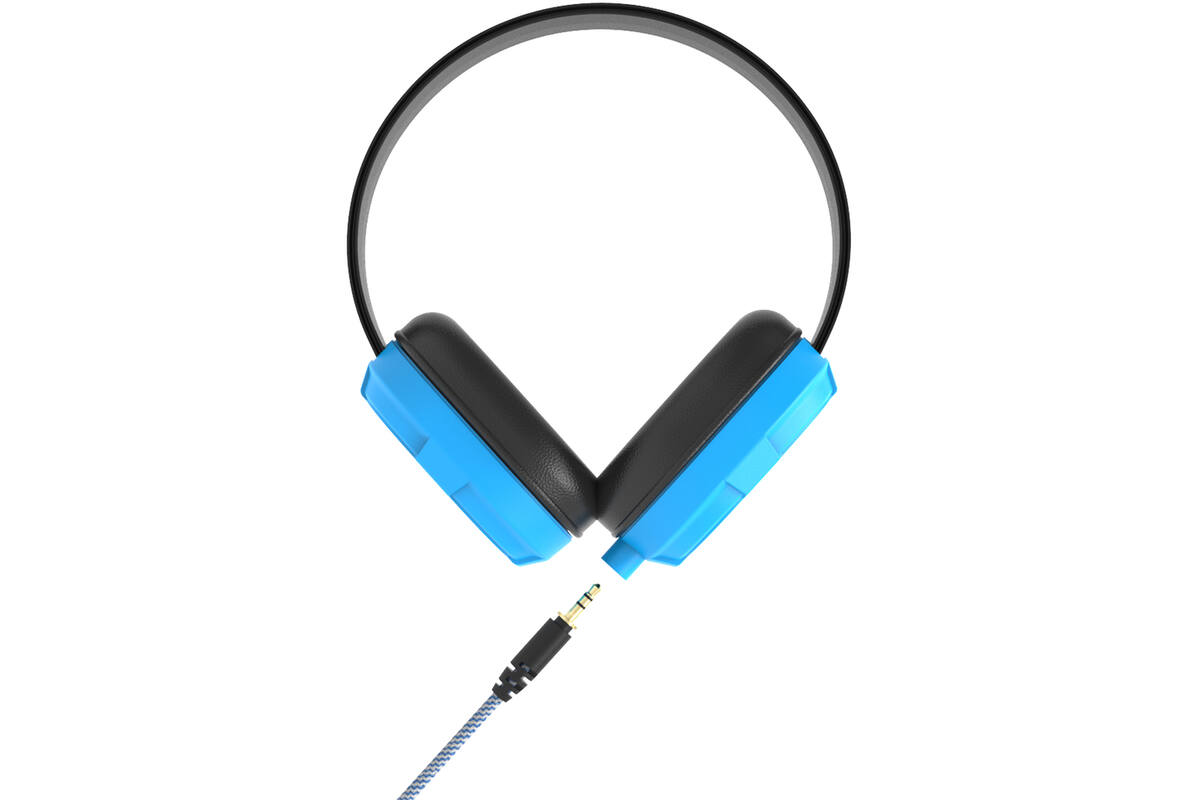 Lumaz Edu Hoofdtelefoon set van 6 st. (Blauw) + 2 kabels Mini-jack en USB-C