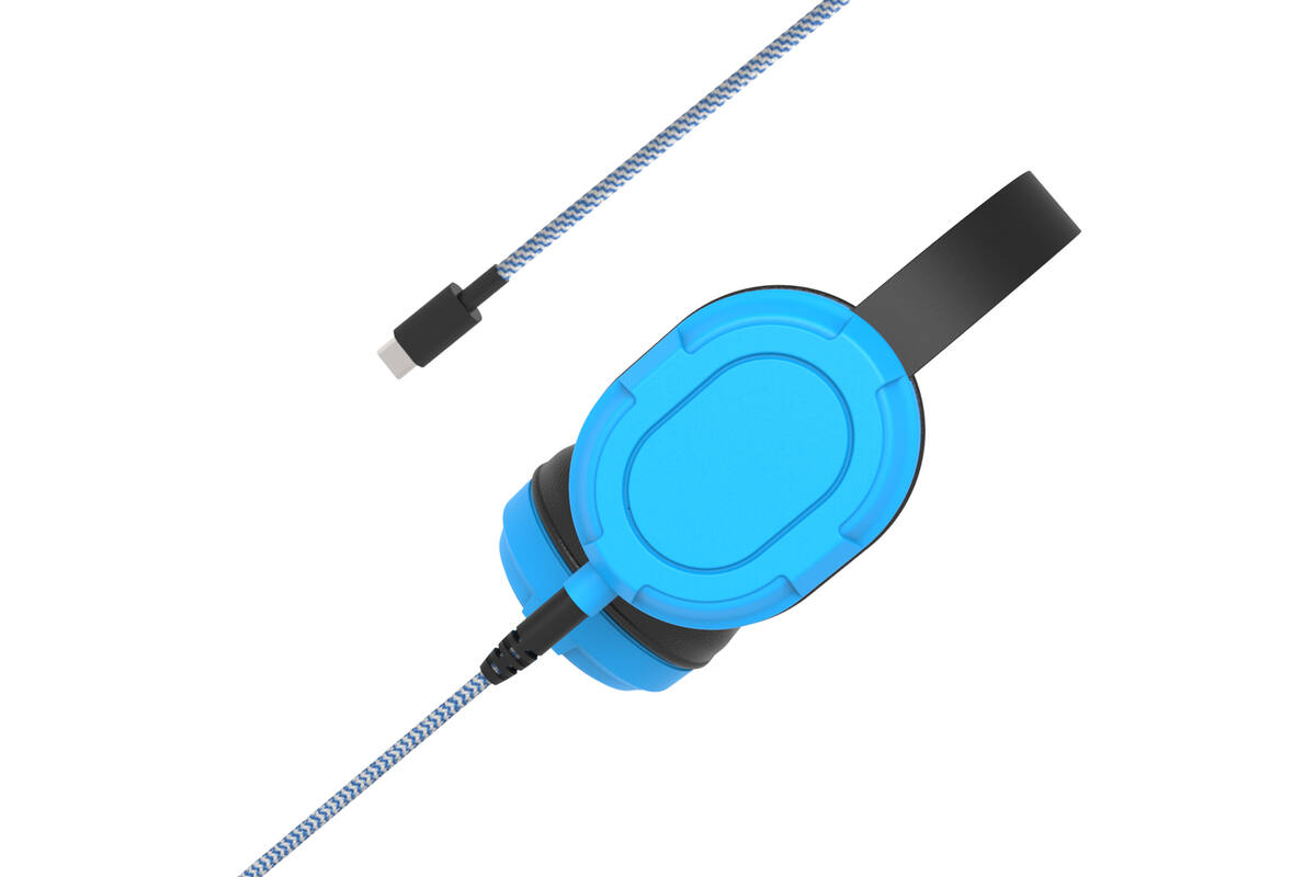 Lumaz Edu Hoofdtelefoon set van 6 st. (Blauw) + 2 kabels Mini-jack en USB-C