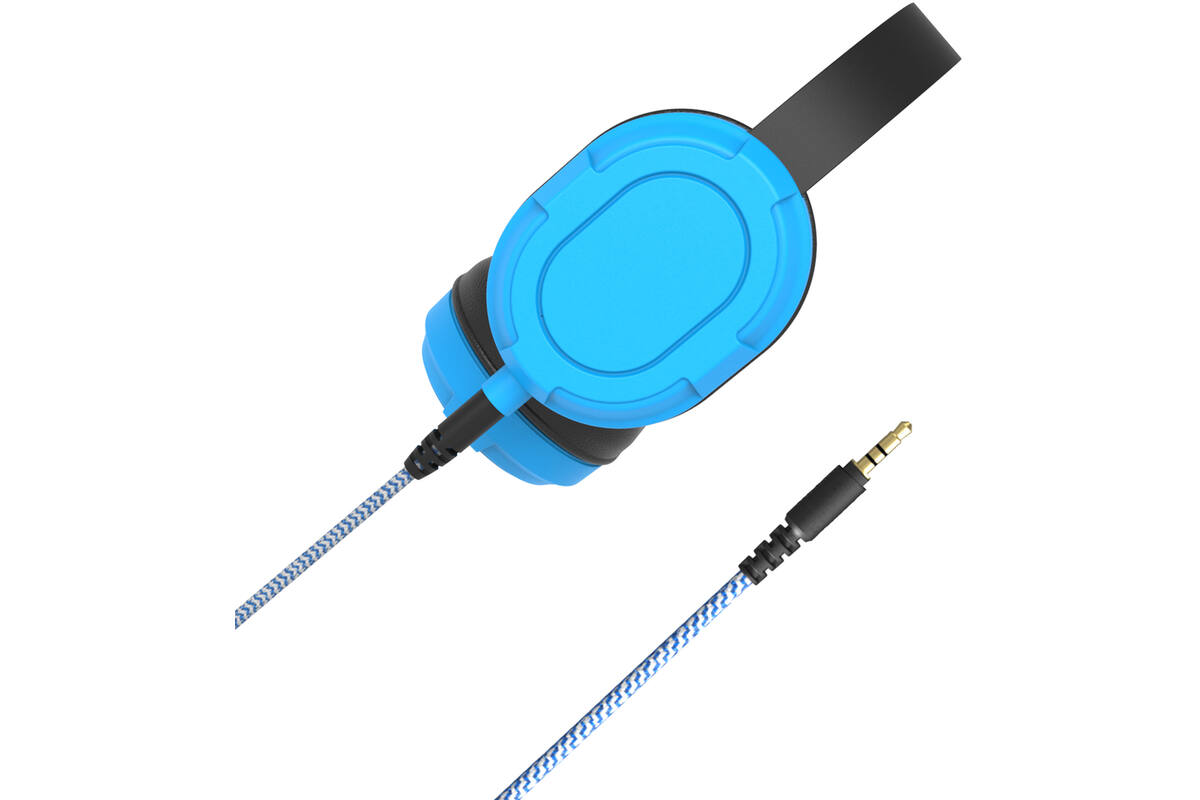 Lumaz Edu Hoofdtelefoon set van 6 st. (Blauw) + 2 kabels Mini-jack en USB-C