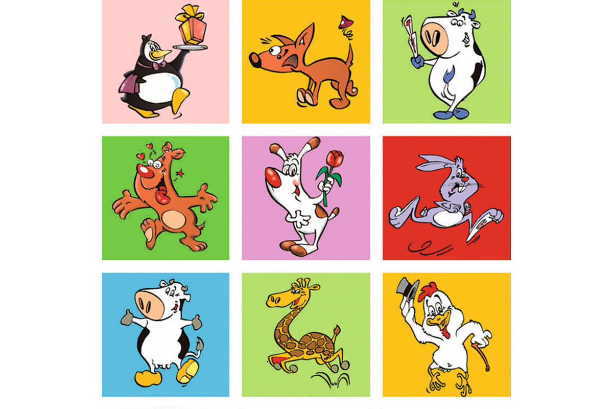 Beloningsstickers 431 dolle dieren parade, 35 motieven, 700 stuks
