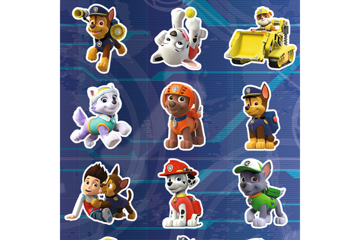 Beloningsstickers 441 Paw Patrol, 35 motieven, 700 stuks