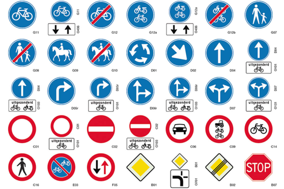 Beloningsstickers Verkeersborden 106, 70 motieven, 700 stuks