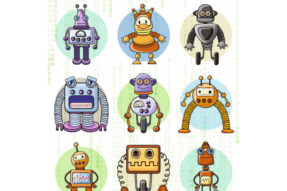 Beloningsstickers 416 Robots, 40 motieven, 720 stuks