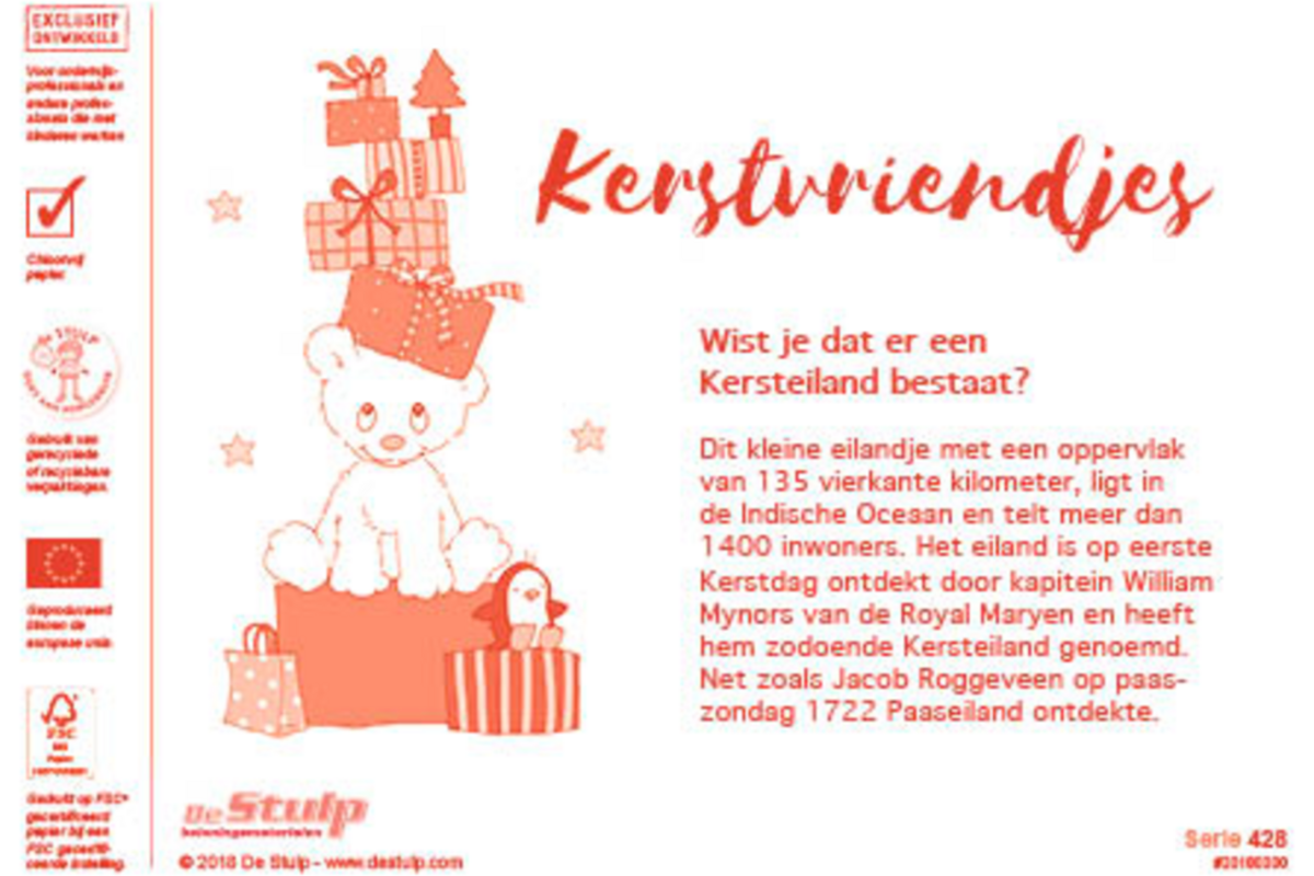 Beloningsstickers 428 Kerstvriendjes, 35 motieven, 700 stuks
