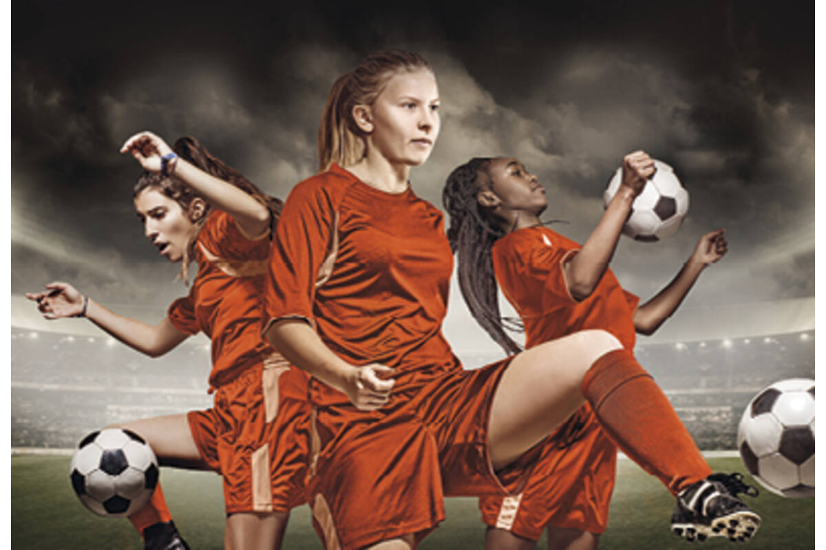 Beloningskaarten 4617 Voetbalmeiden 4 motieven, 96 kaarten