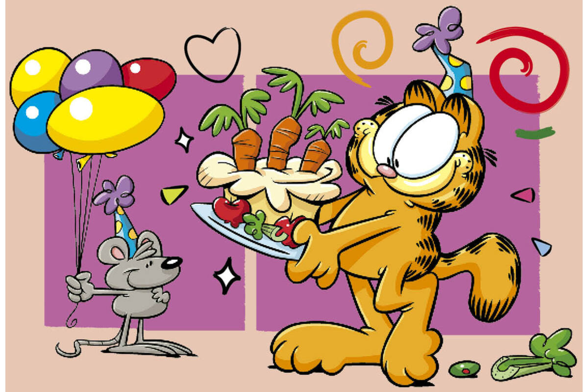 Miniposters Garfield 1097 4 motieven, 20 stuks