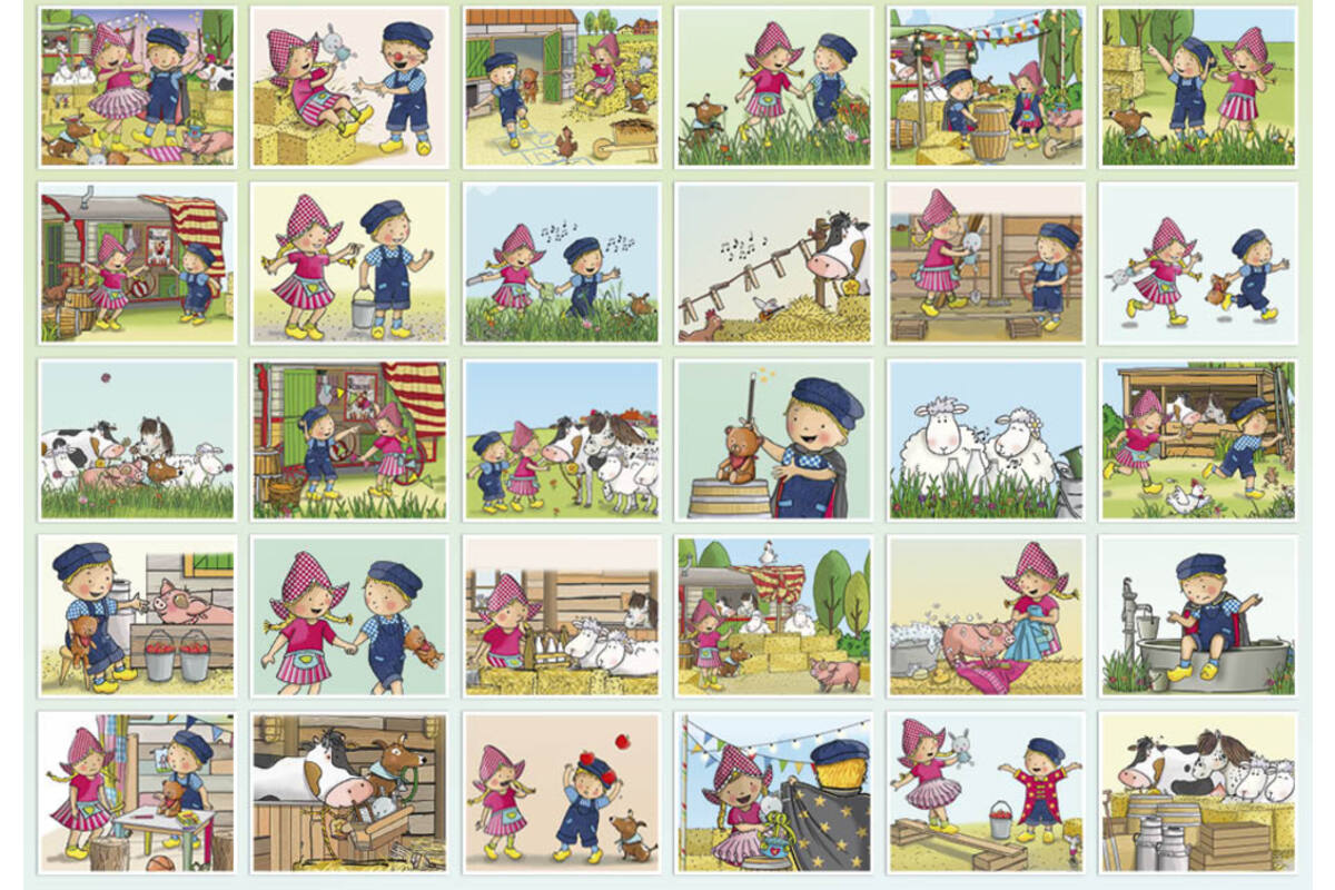 Beloningsstickers Fien en Teun circus 133 30 motieven, 600 stickers