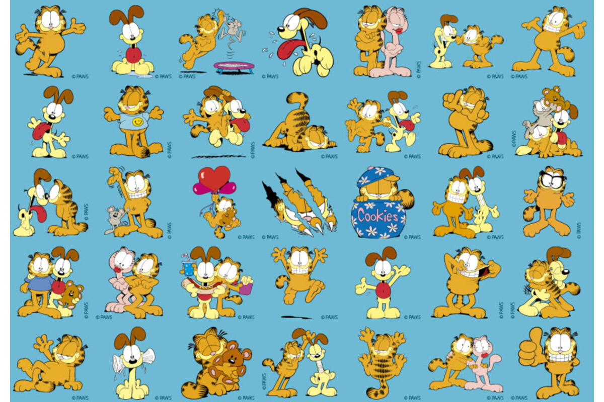 Beloningsstickers Garfield 137 35 motieven, 700 stickers