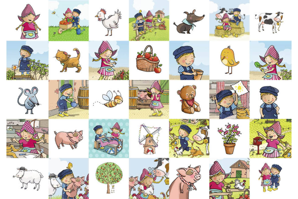 Beloningsstickers Fien en Teun 474 35 motieven, 700 stickers