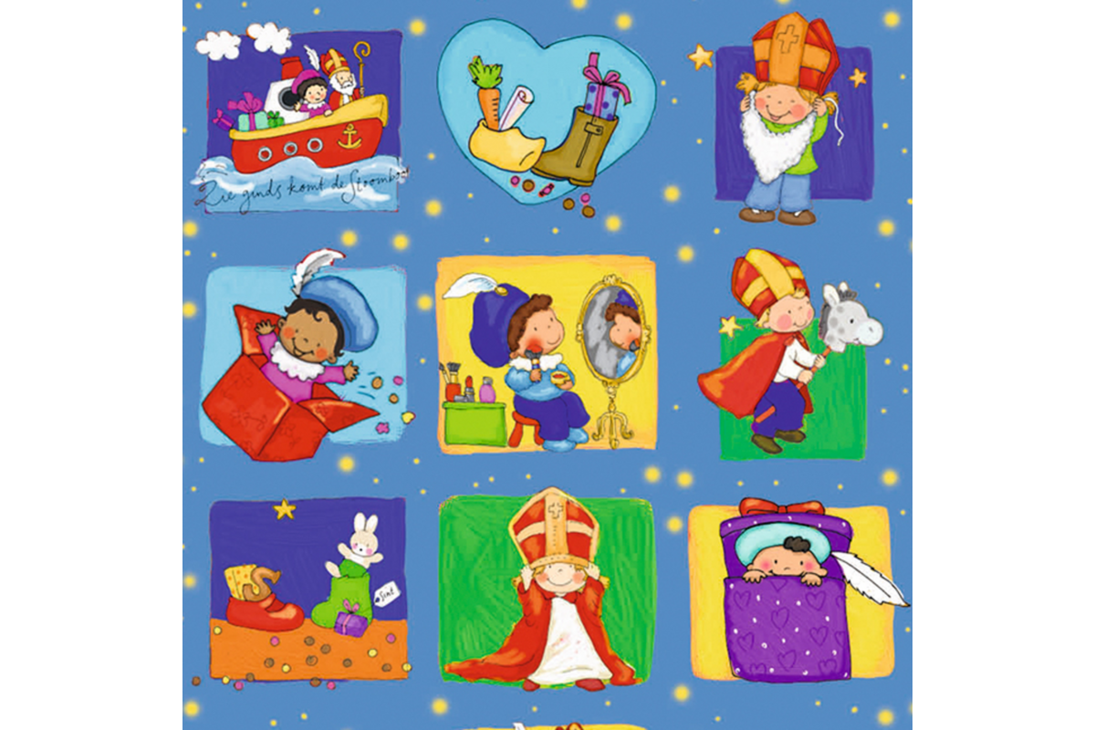 Beloningsstickers 457 Sint en Piet verkleedfeest, 35 motieven, 700 stuks