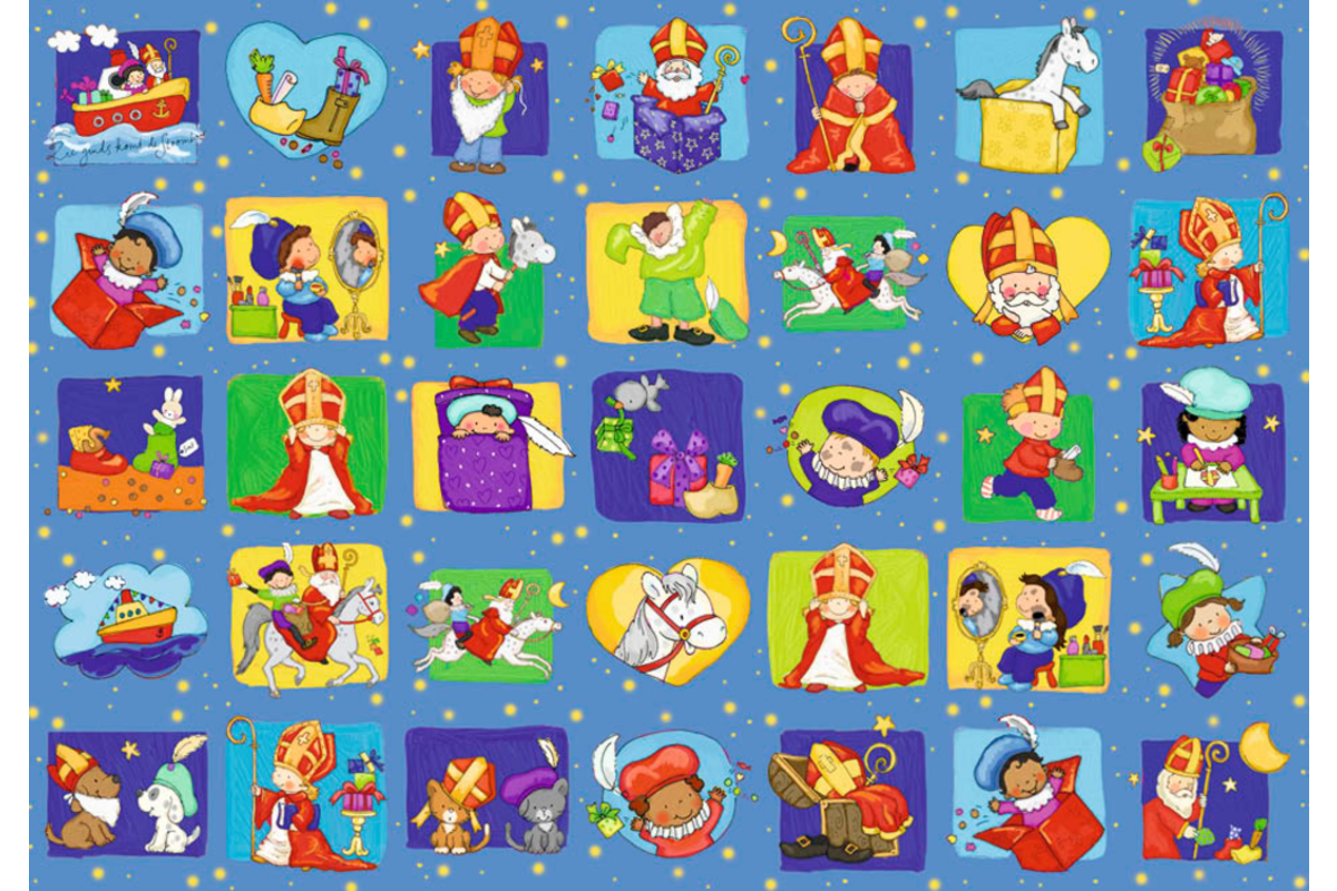 Beloningsstickers 457 Sint en Piet verkleedfeest, 35 motieven, 700 stuks