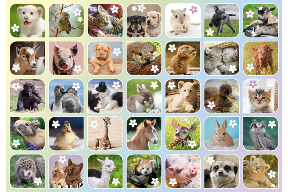 Beloningsstickers 462 Lieve Lentediertjes, 35 motieven, 700 stuks