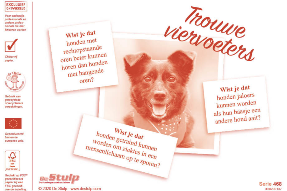 Beloningsstickers 468 Trouwe Viervoeters, 40 motieven, 800 stuks
