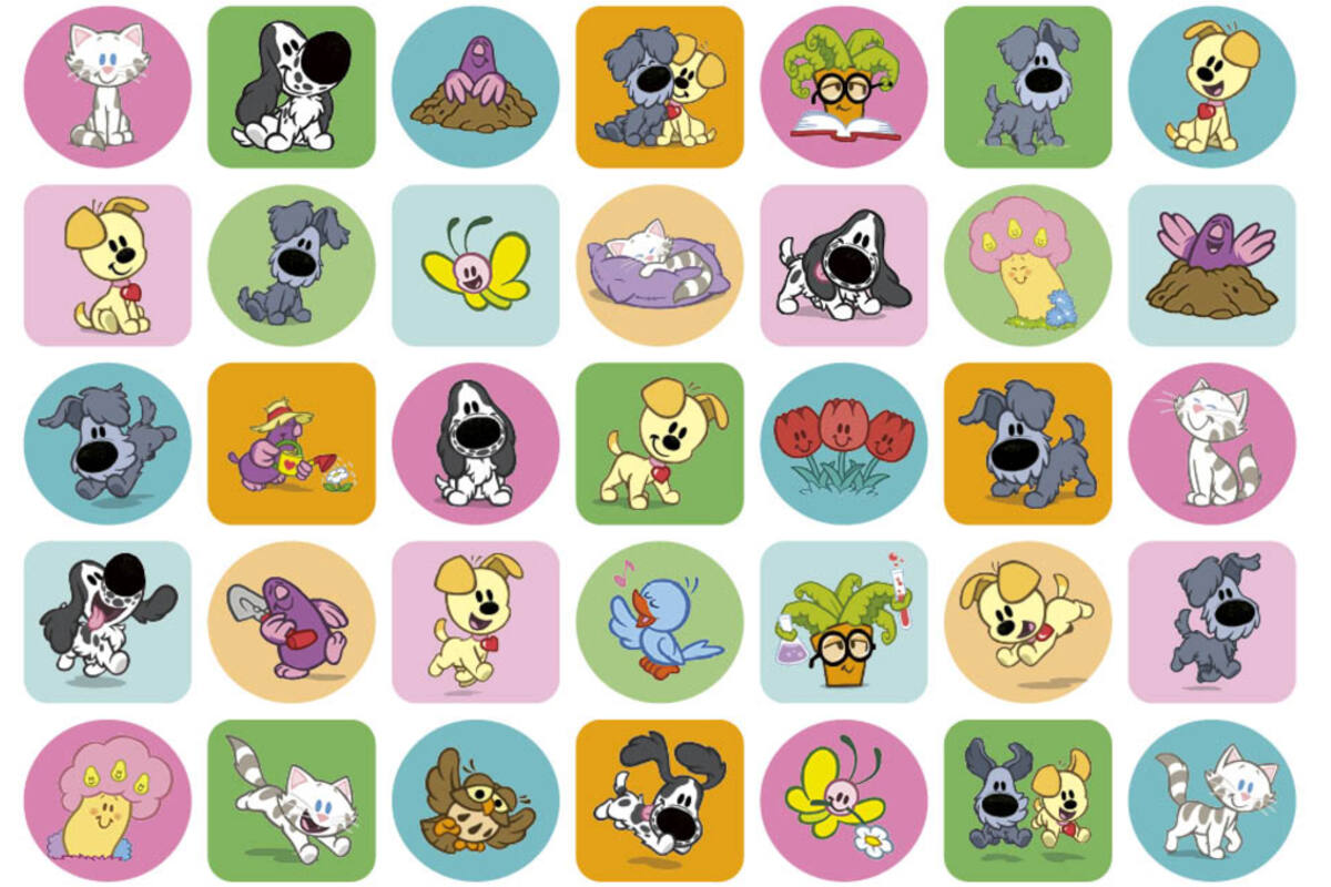 Beloningsstickers 146 Woezel & Pip 36 motieven, 720 stuks