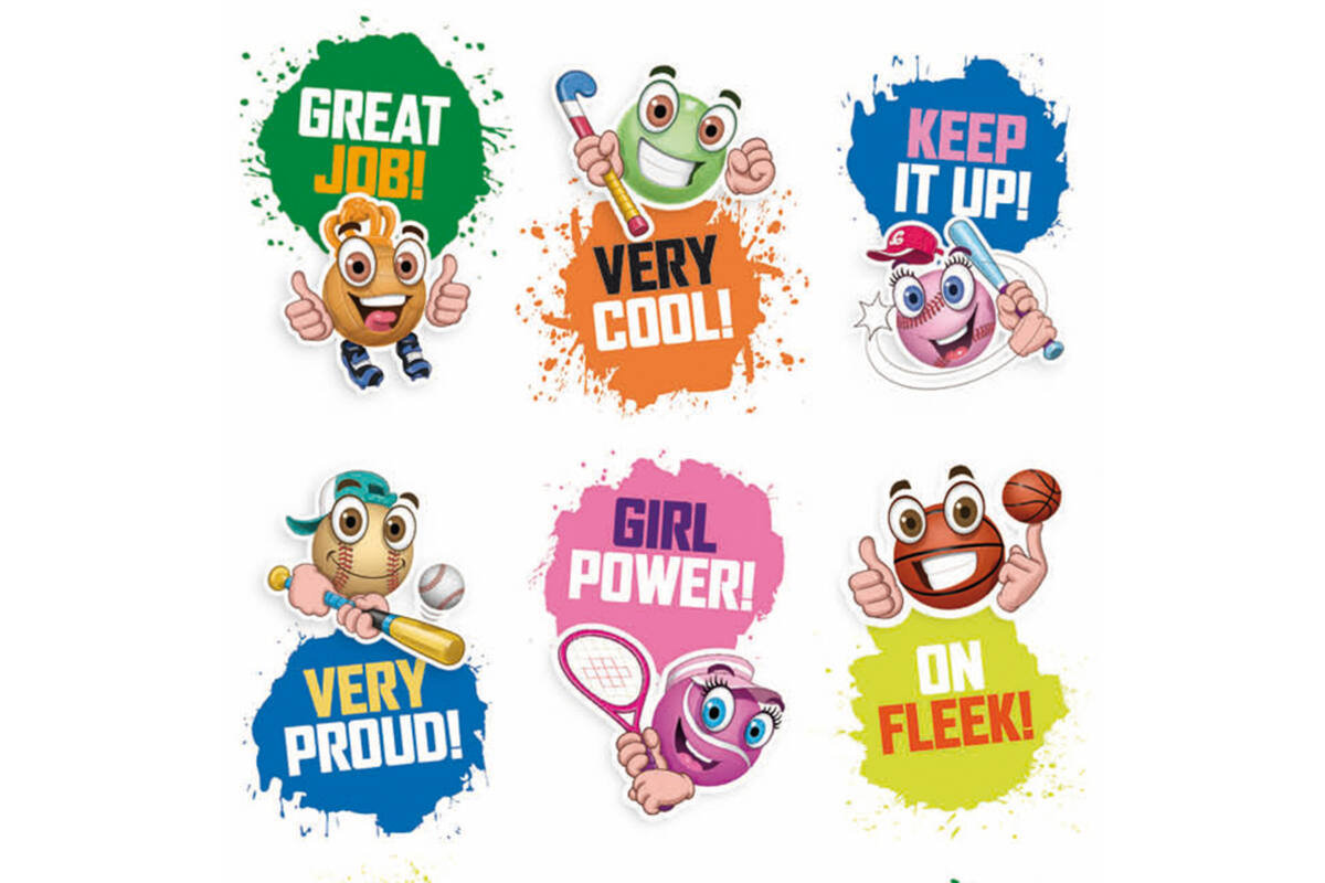 Beloningsstickers 150 Crazy balls 36 motieven, 720 stuks