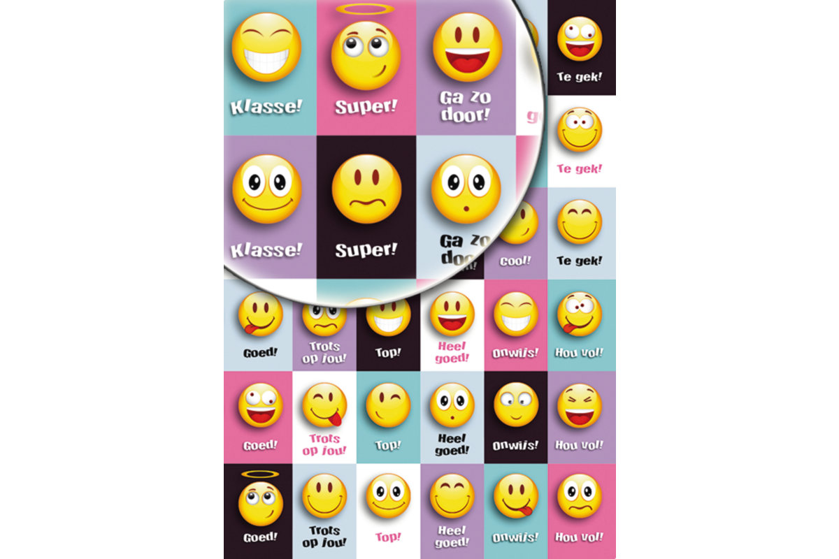 Beloningsstickers Smileys 034 36 motieven, 720 stickers