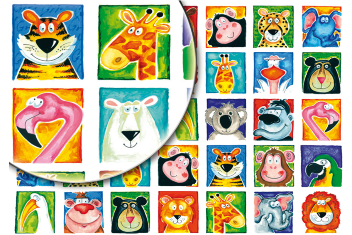 Beloningsstickers Wilde Dieren 036 35 motieven, 700 stickers