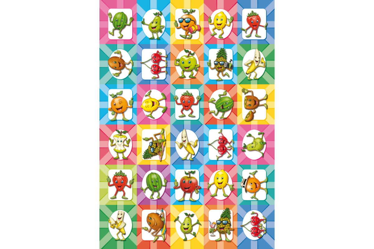 Beloningsstickers Fruitees 68 30 motieven, 600 stickers