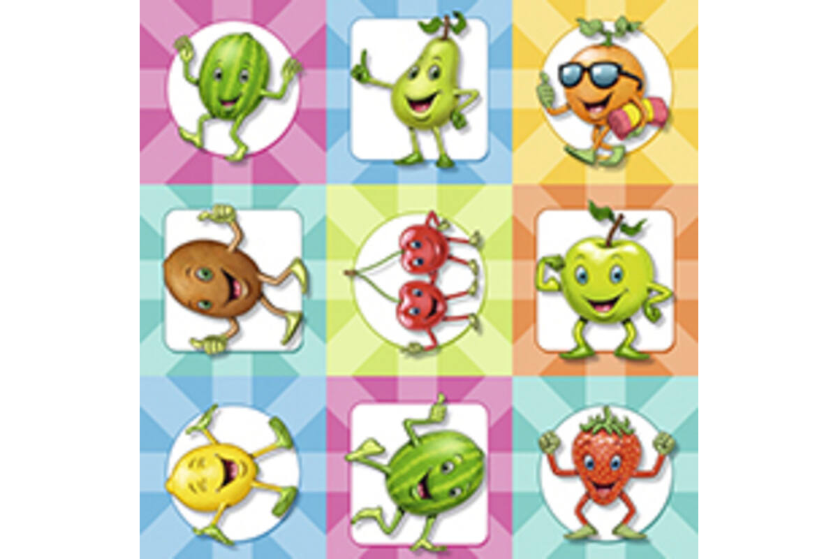 Beloningsstickers Fruitees 68 30 motieven, 600 stickers