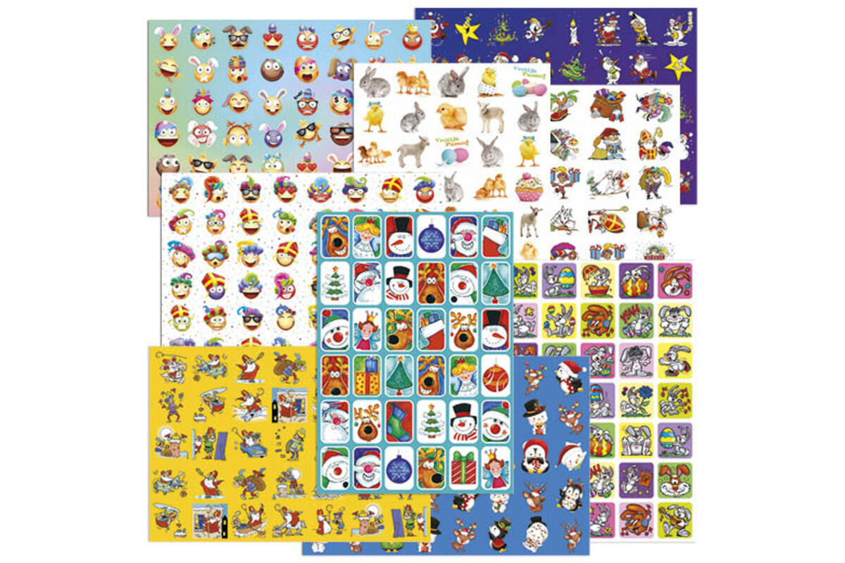Beloningsstickers Mix Feestdagen 319005, 35 motieven, 700 stuks