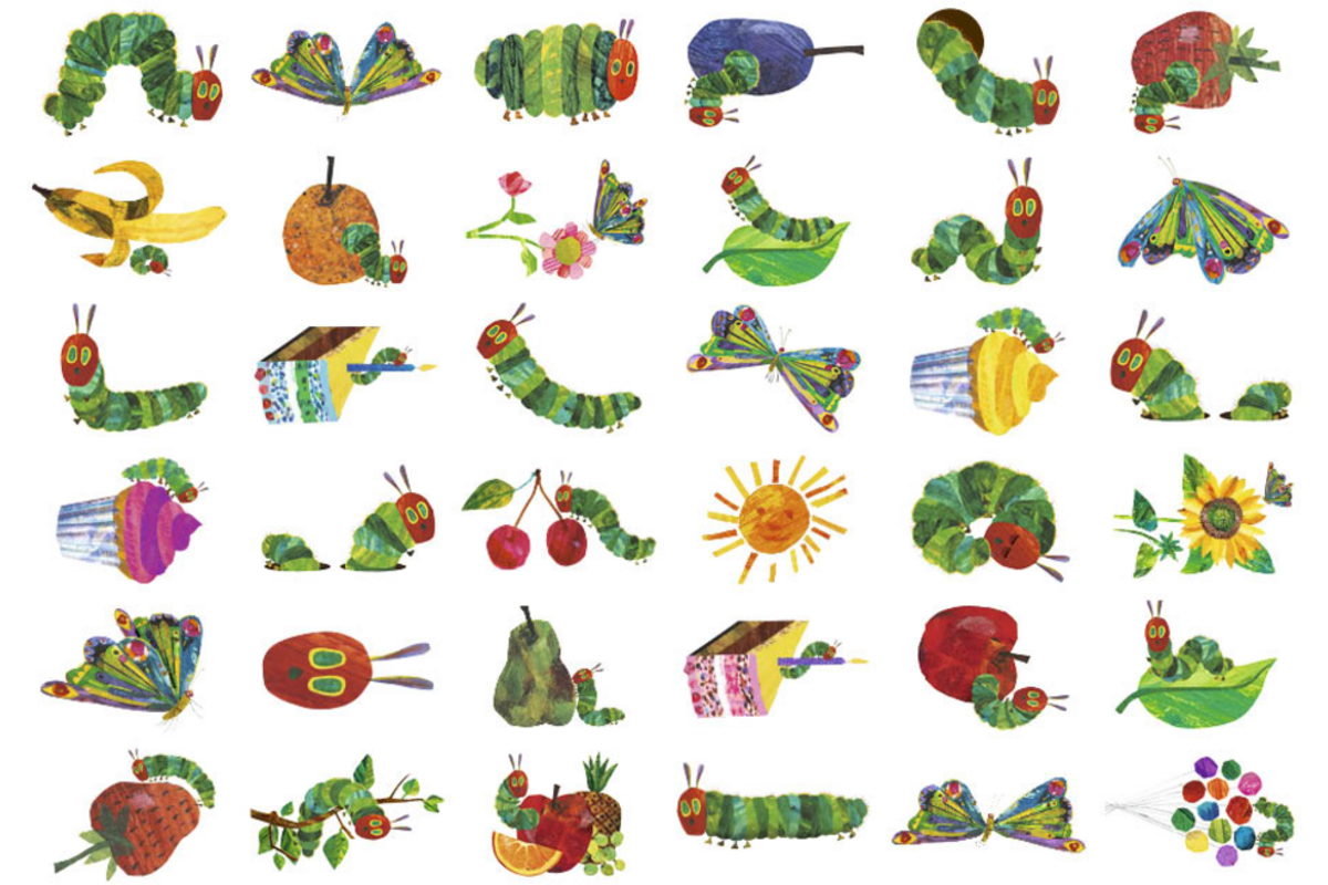 Beloningsstickers 471 Rupsje Nooitgenoeg, 36 motieven, 720 stuks