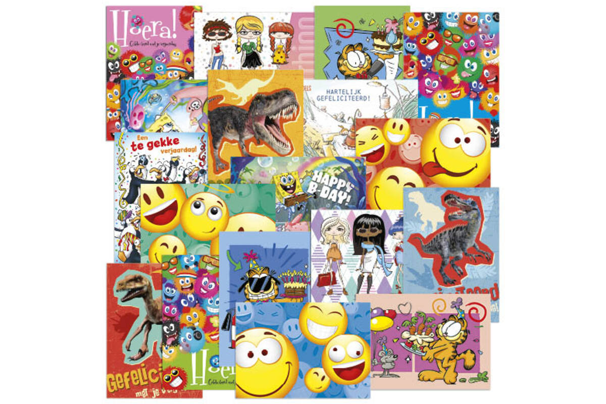 Miniposters Fantasie Mix 1103, 18 motieven, 18 stuks