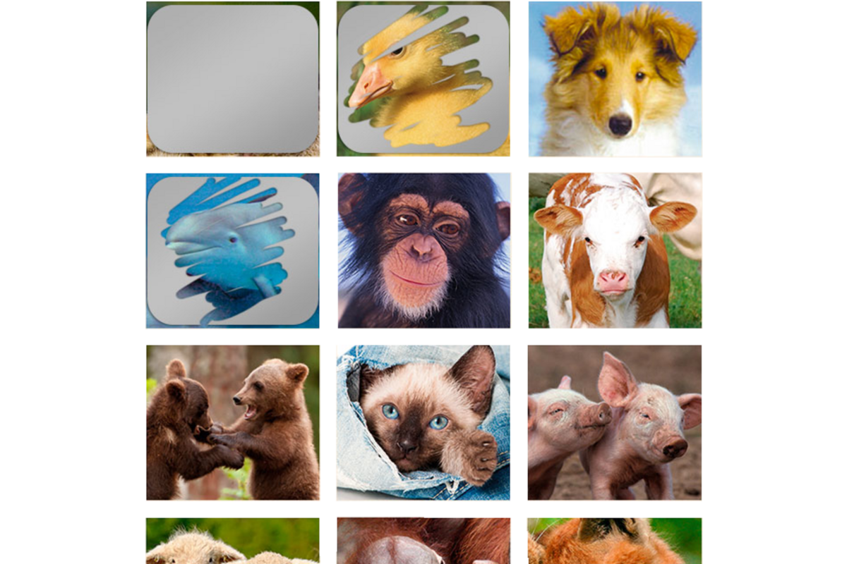 Krasstickers 644 babydieren, 40 motieven, 600 stuks